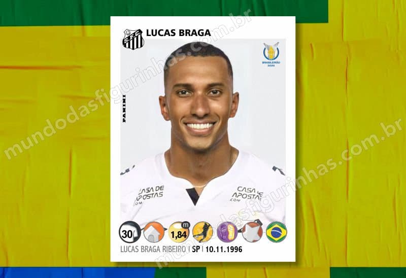 Figurinha de atualização do Lucas Braga.