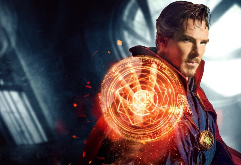 Benedict Cumberbatch como Doutor Estranho.
