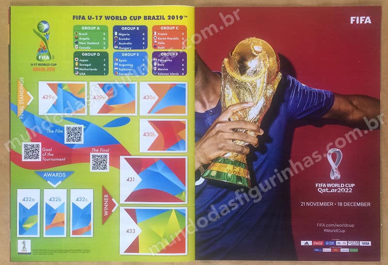 Páginas 60 e 61: Copa do Mundo Sub-17 2019, e a propaganda da Copa 2022.