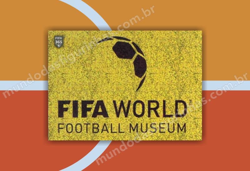 Figurinha brilhante nº 404: o logotipo do Museu da FIFA.