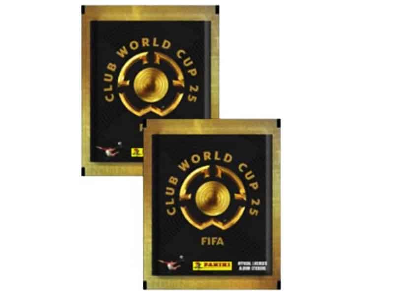 Envelopes de borda dourada do Mundial de Clubes 2025.