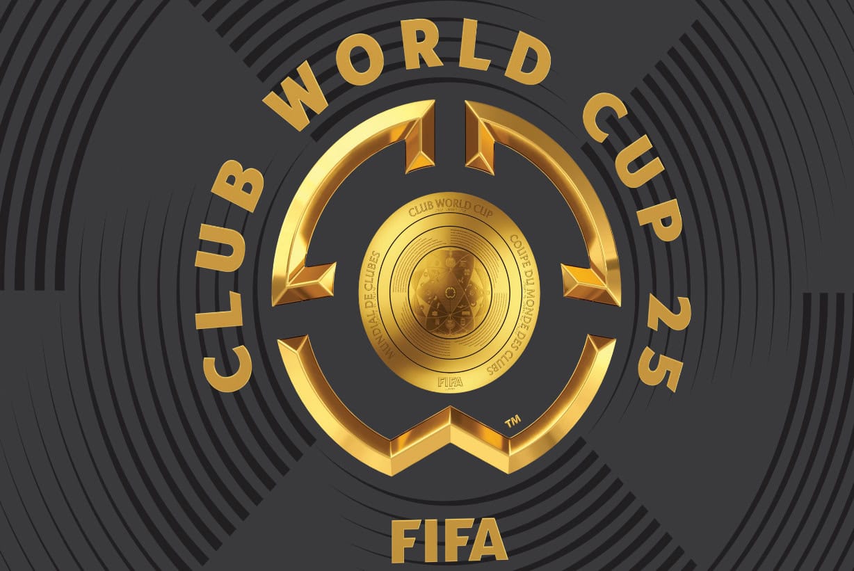 Detalhe da capa do álbum do Mundial de Clubes 2025.