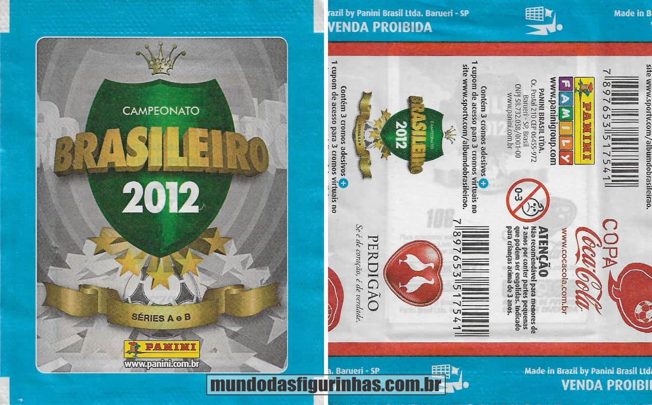 Pacotinho do álbum do Campeonato Brasileiro 2012 – edição cortesia.