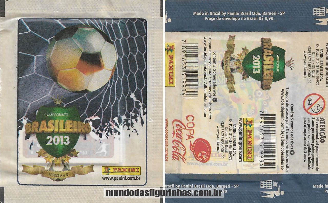 Pacotinho do álbum do Campeonato Brasileiro 2013.